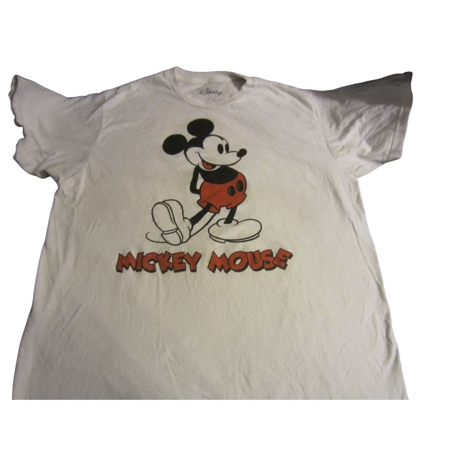 Disney Vintage Y2K Disney Mickey Mouse Graphic T-Shirt White Tee XL Size XL / US 12-14 / IT 48-50 - 4 Thumbnail