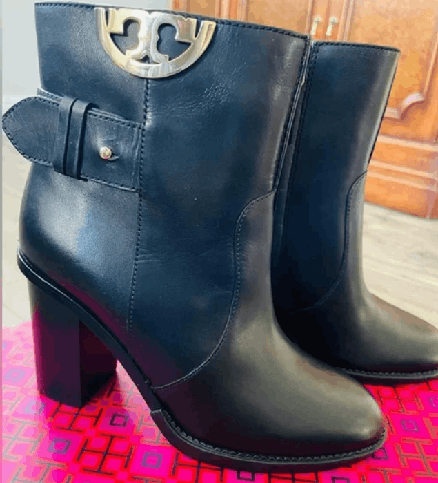 Tory Burch Tory Burch Sidney Bootie in box size 8.5 Calf Lthr Prfct Blk Size US 8.5 / IT 38.5 - 1 Preview