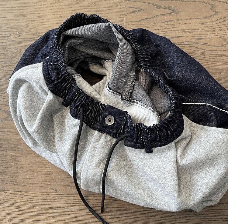 Japanese Brand × Vintage Avant garde colockblock contrast patchwork baggy pants Size US 32 / EU 48 - 6 Thumbnail