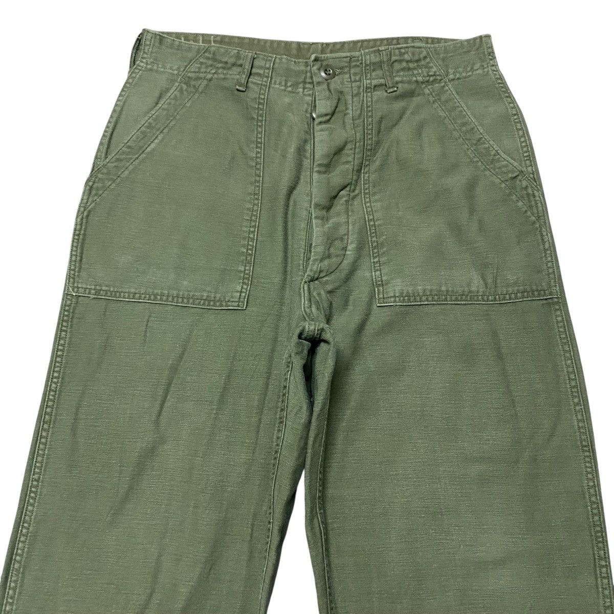 Vintage Vintage OG-107 Sateen US Army Fatigue Pants Size 32" / US 10 / IT 46 - 3 Thumbnail