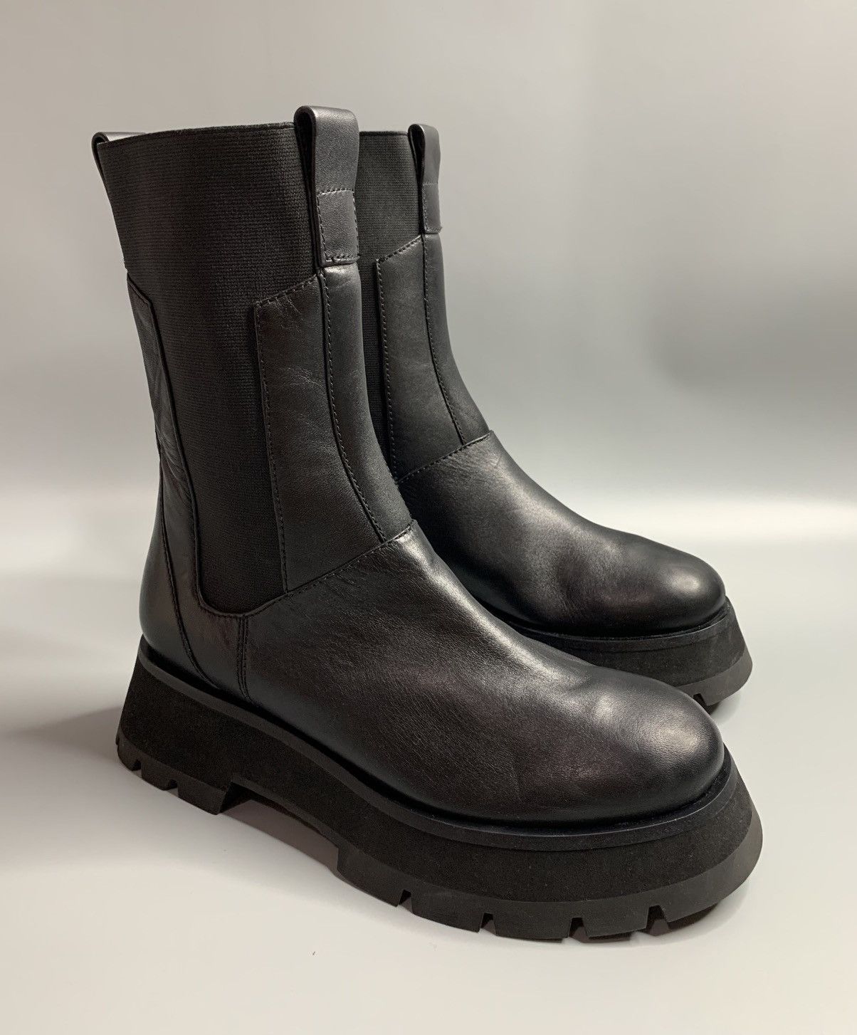 3.1 Phillip Lim 3.1 Phillip Lim Kate Slug Sole Combat Boots Size US 8 / IT 38 - 1 Thumbnail