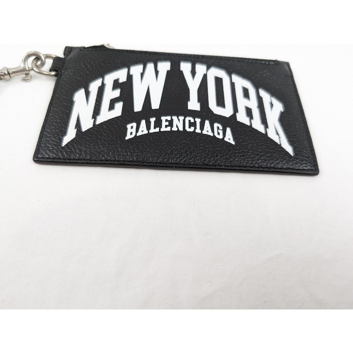 Balenciaga o1rshd1 Q:2/Size:OS/ Cities Wallet & Keyrings in Black/White Size ONE SIZE - 5 Thumbnail