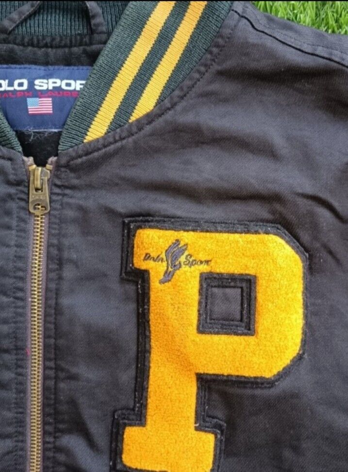 Polo Ralph Lauren Vintage Polo Ralph Lauren P Varsity Jacket Size Large Size US L / EU 52-54 / 3 - 4 Thumbnail
