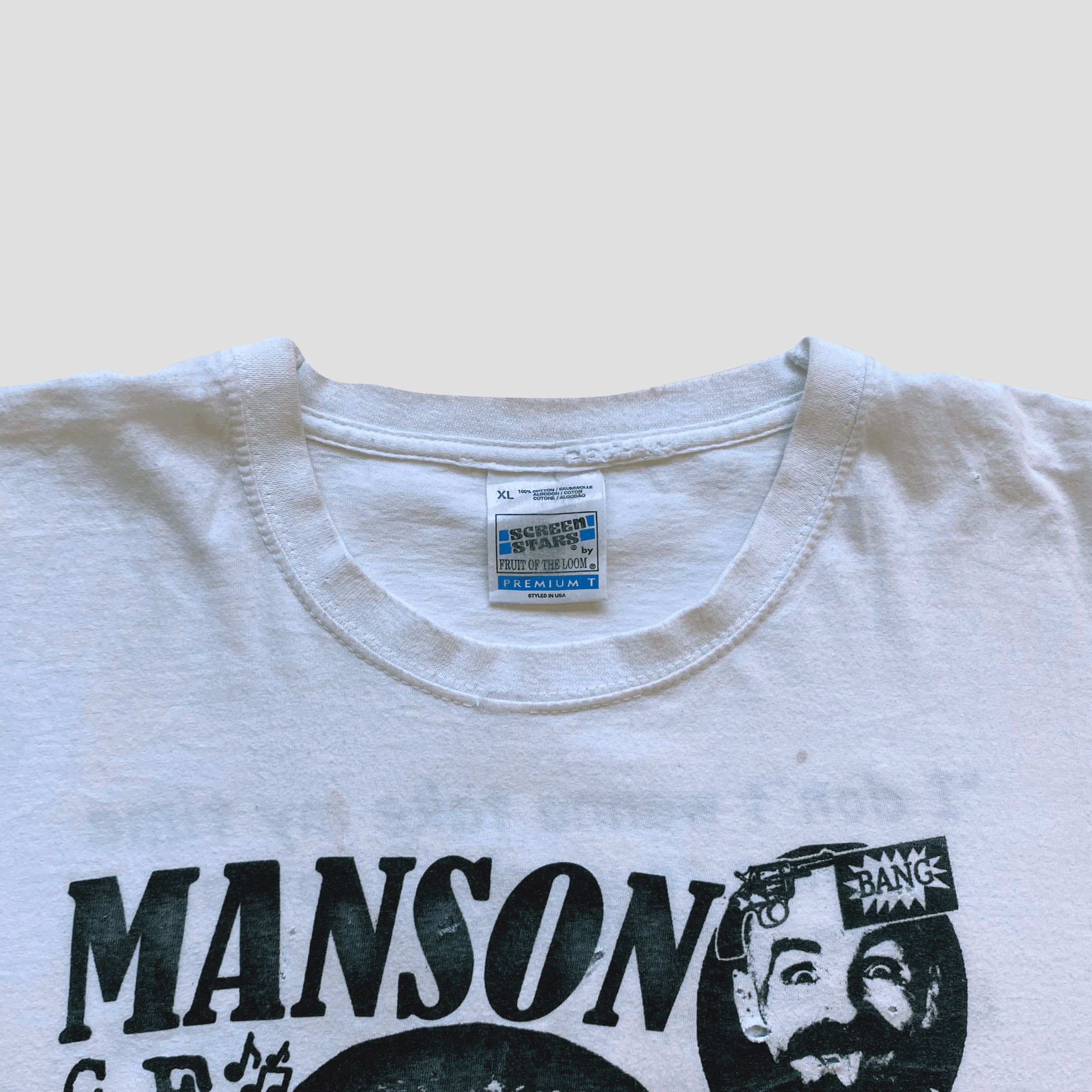 Vintage Vintage Late 90s Charles Manson T-Shirt Size US XL / EU 56 / 4 - 3 Thumbnail