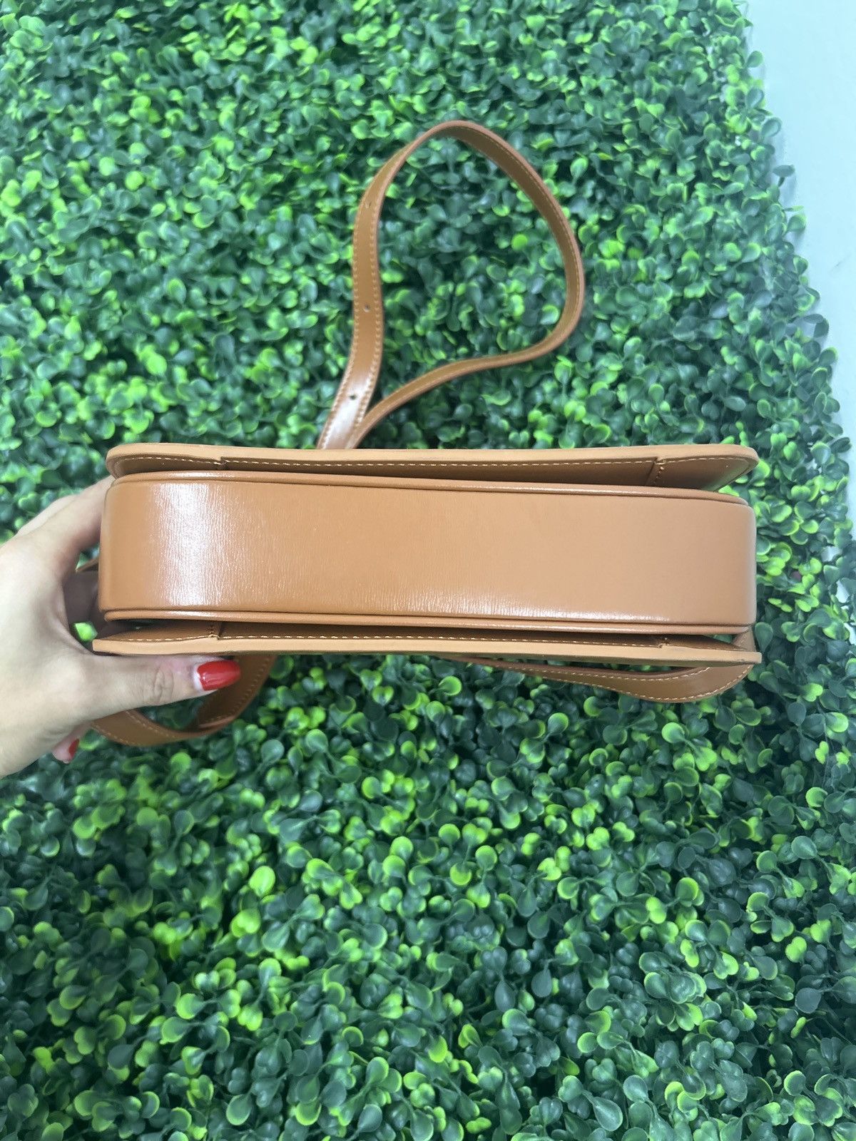 Celine Celine Triomphe Shoulder Bag Smooth Calfskin Size ONE SIZE - 7 Thumbnail