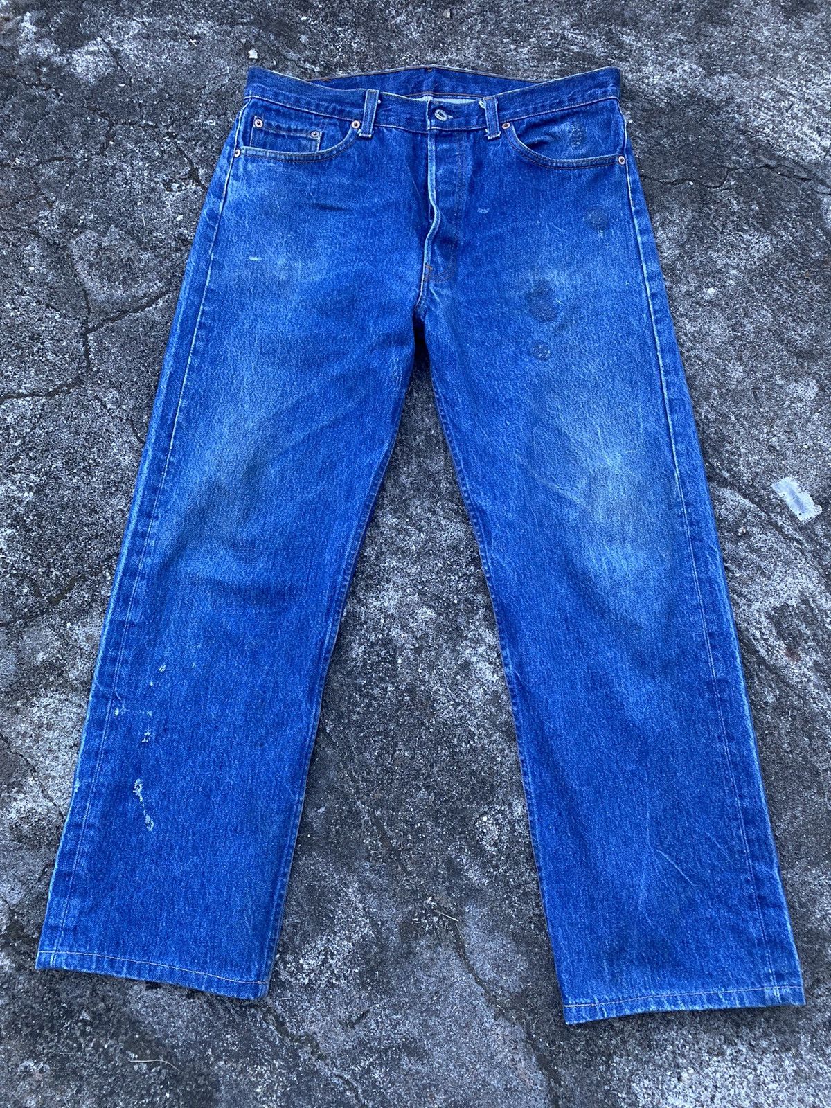 Levi's 90s Vintage Levis 501 Buttonfly Size US 34 / EU 50 - 1 Thumbnail