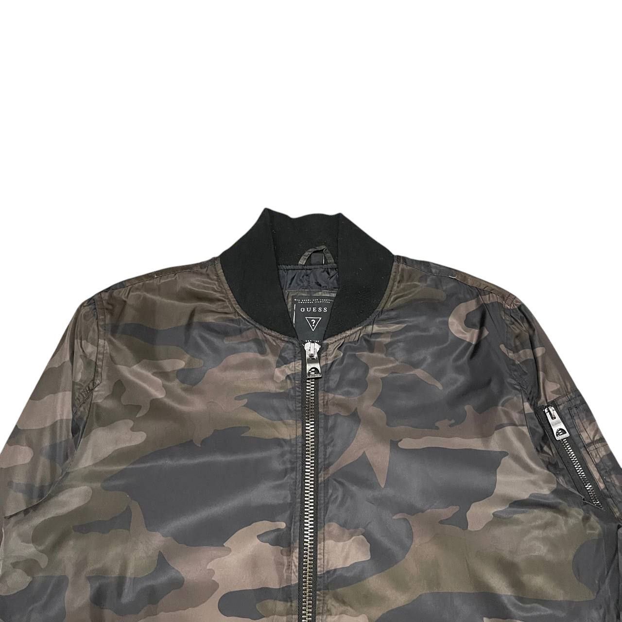 Guess Guess USA Camo Bomber Jacket Size US M / EU 48-50 / 2 - 2 Thumbnail