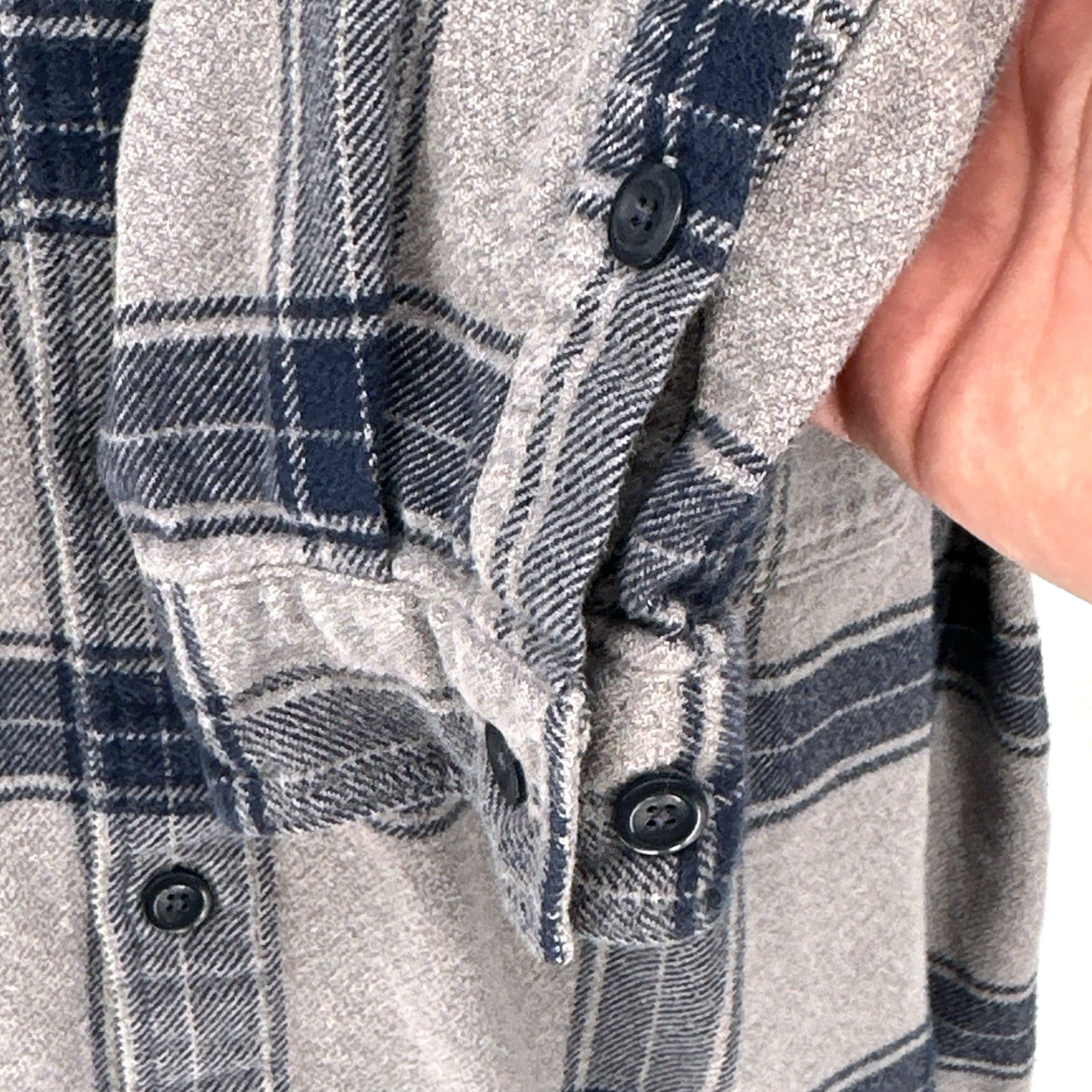 Patagonia Patagonia Shirt Mens XL Gray Plaid Organic Cotton Fjord Flannel Button Up Size US XL / EU 56 / 4 - 4 Thumbnail