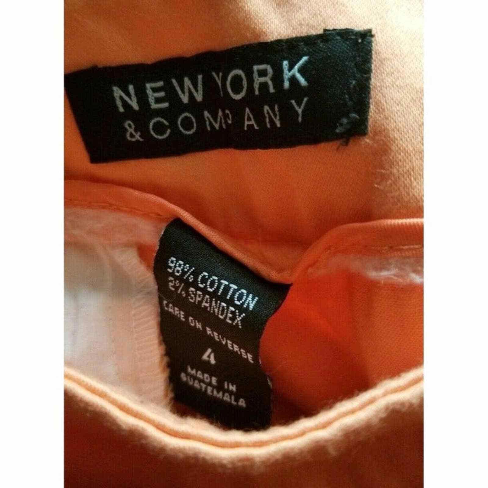 Caribbean New York and Company Capri pants, Peach orange 4 Summer Cro Size 27" / US 4 / IT 40 - 3 Thumbnail