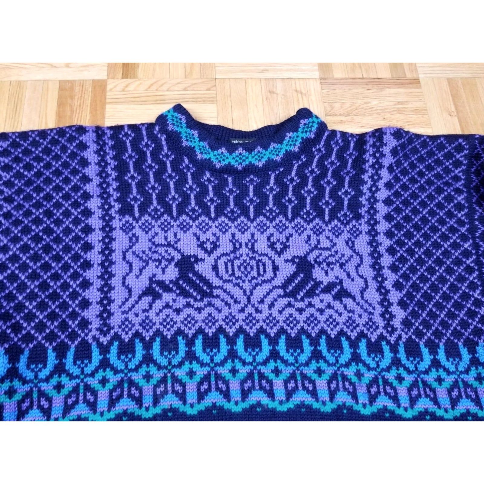 Dale Of Norway VINTAGE Dale of Norway Ski 100% Wool Sweater XL Blue Mens Pullover 90s Y2K Size XL Mens Friends 23 23 21 27 Size US XL / EU 56 / 4 - 2 Thumbnail