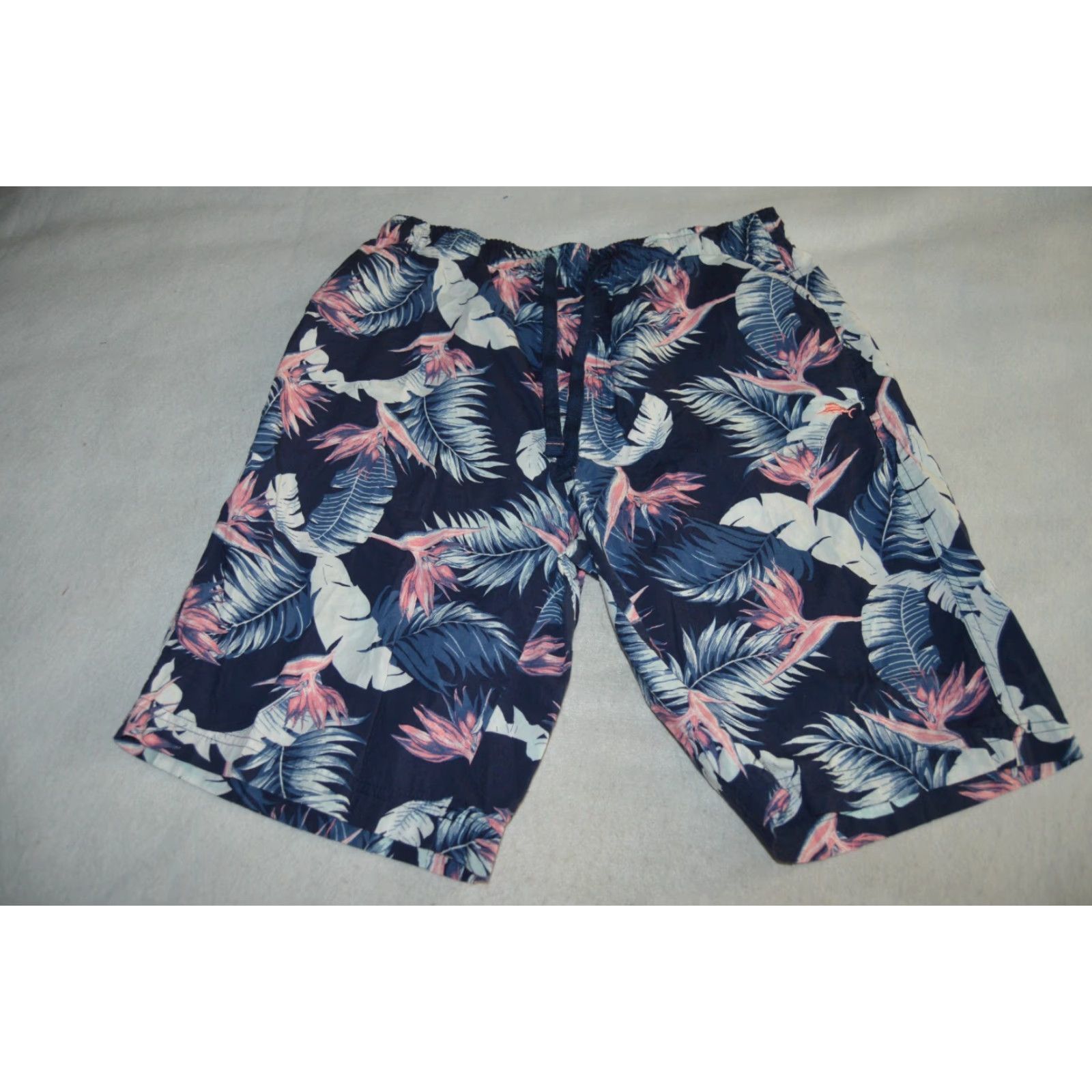 Tommy Bahama Tommy Bahama Swim Shorts Men M Multicolor Floral Drawstring Casual 100% Cotton Beach Hawaiian Shorts Mens Size US 31 - 2 Thumbnail