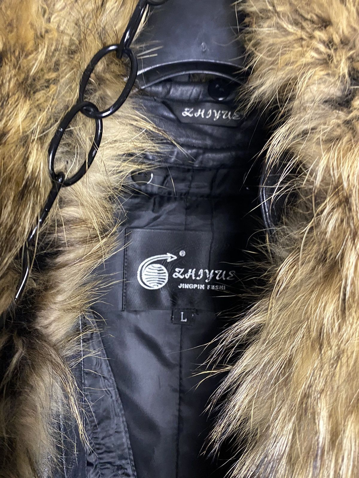 Other Vintage women's leather jacket with natural fur avant garde Size S / US 4 / IT 40 - 3 Thumbnail