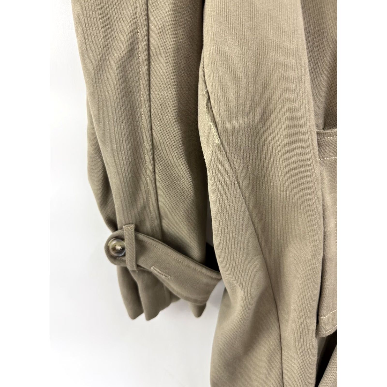 Vintage Zapelle Coat Womens Medium Beige Long Trench Collared Pockets Lined Belted Size M / US 6-8 / IT 42-44 - 5 Thumbnail