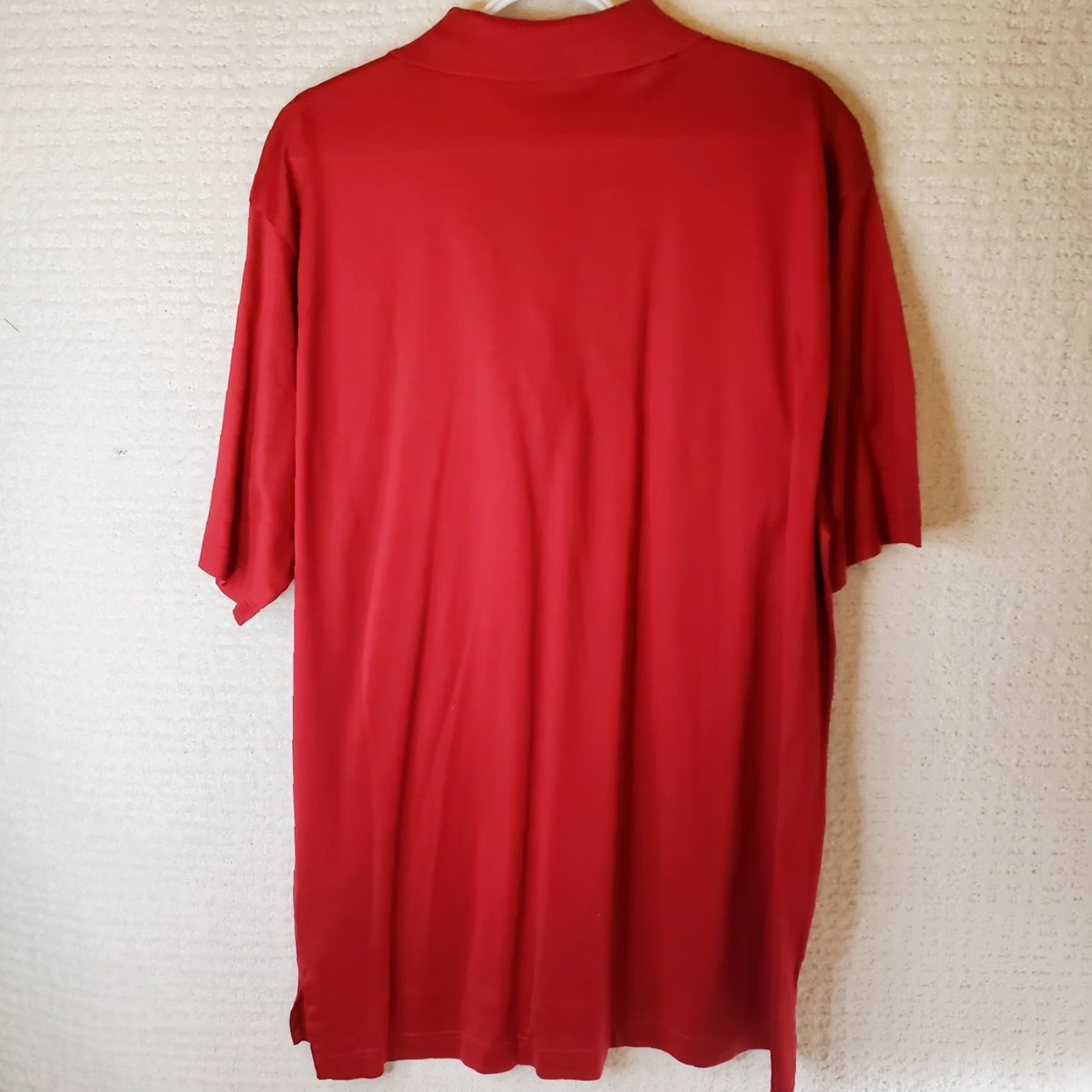 Peter Millar Peter Millar Men S Polo Shirt Red 100% Cotton L Short Sleeve Solid Logo Crown Sleeve Like New Adults Mens Polo Size US L / EU 52-54 / 3 - 7 Thumbnail