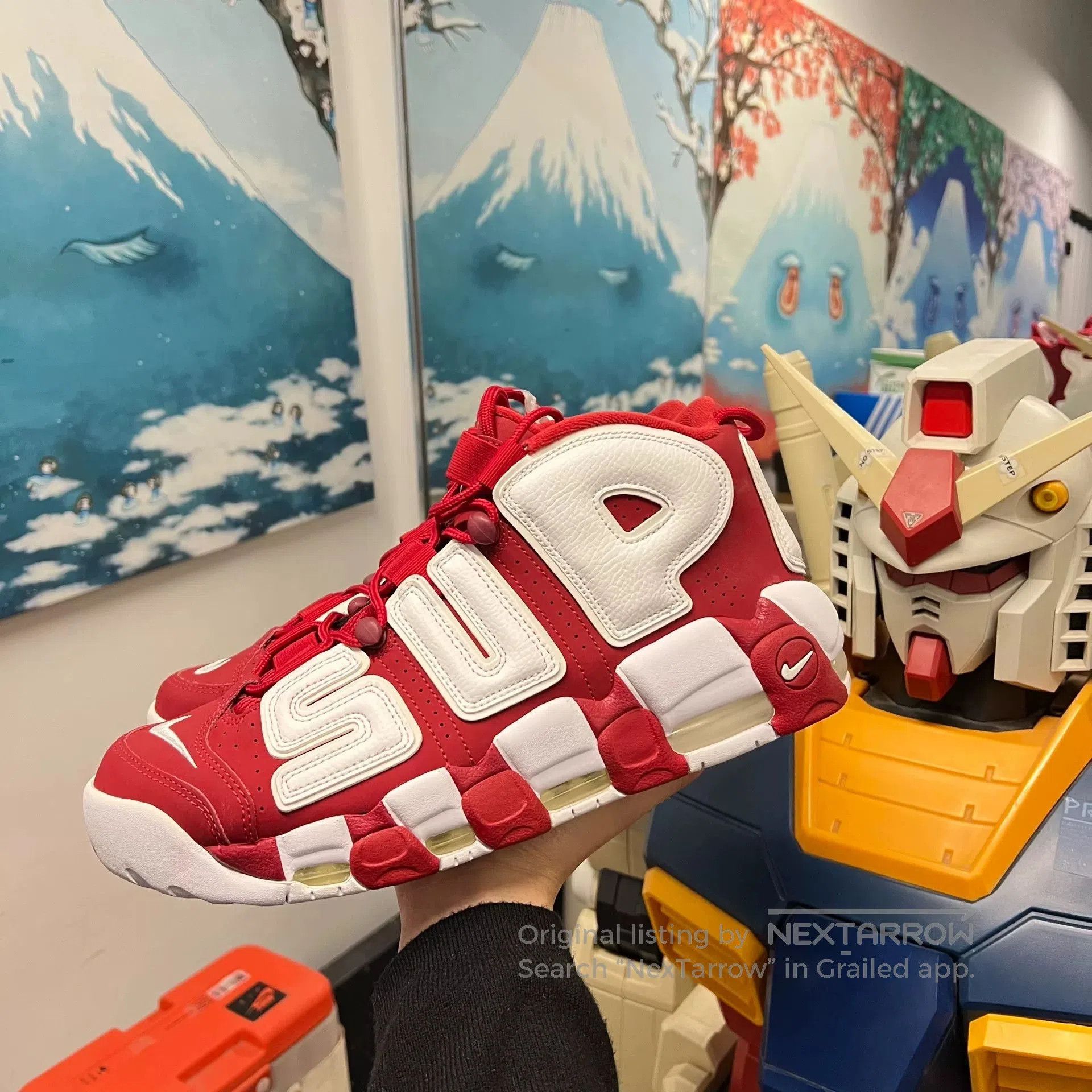 Supreme Supreme Air Pippen Uptempo Red. Size US 11.5 / EU 44-45 - 2 Thumbnail