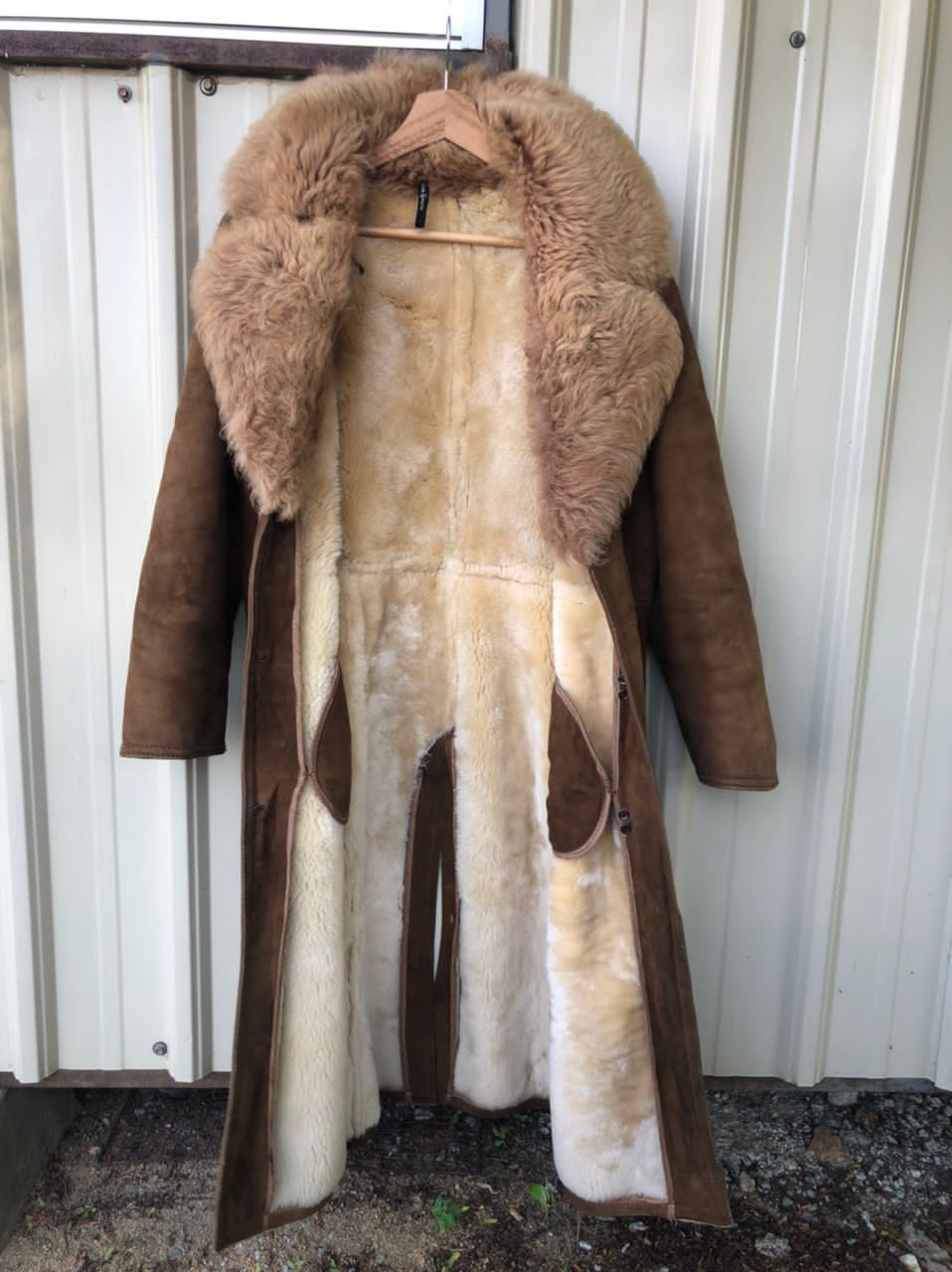 Leather Vintage Rotiny Faux Suede Fur Coat Made In Spain Size US M / EU 48-50 / 2 - 3 Thumbnail