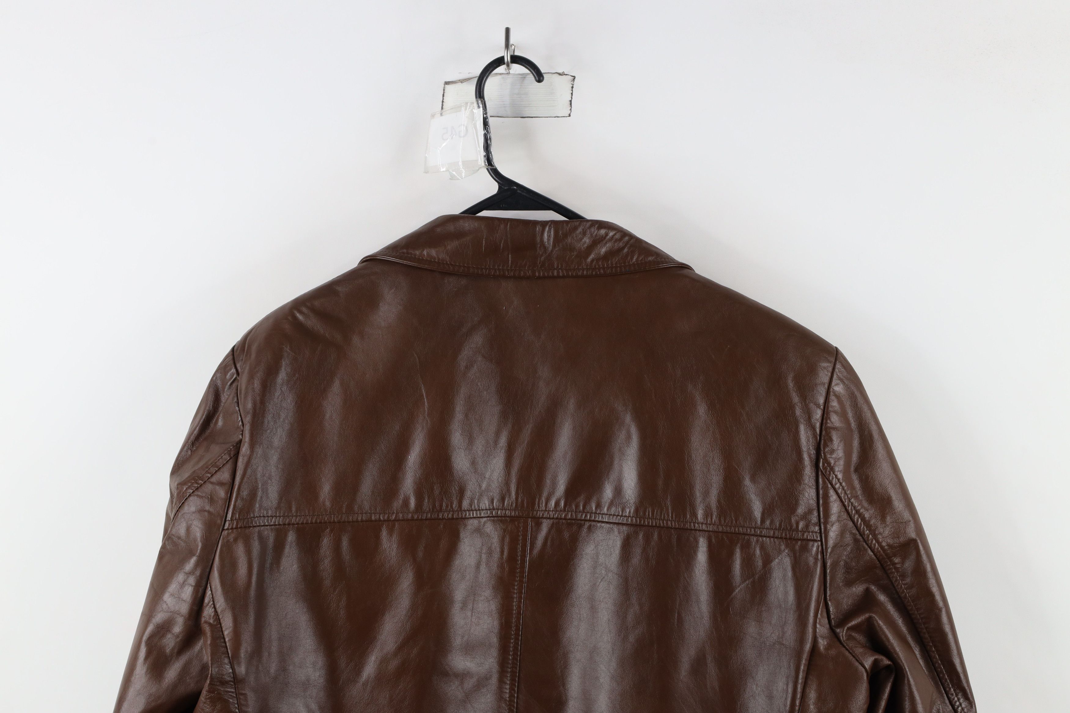 Vintage Vintage 70s Streetwear Leather Rancher Jacket Coat Brown Size US L / EU 52-54 / 3 - 17 Thumbnail