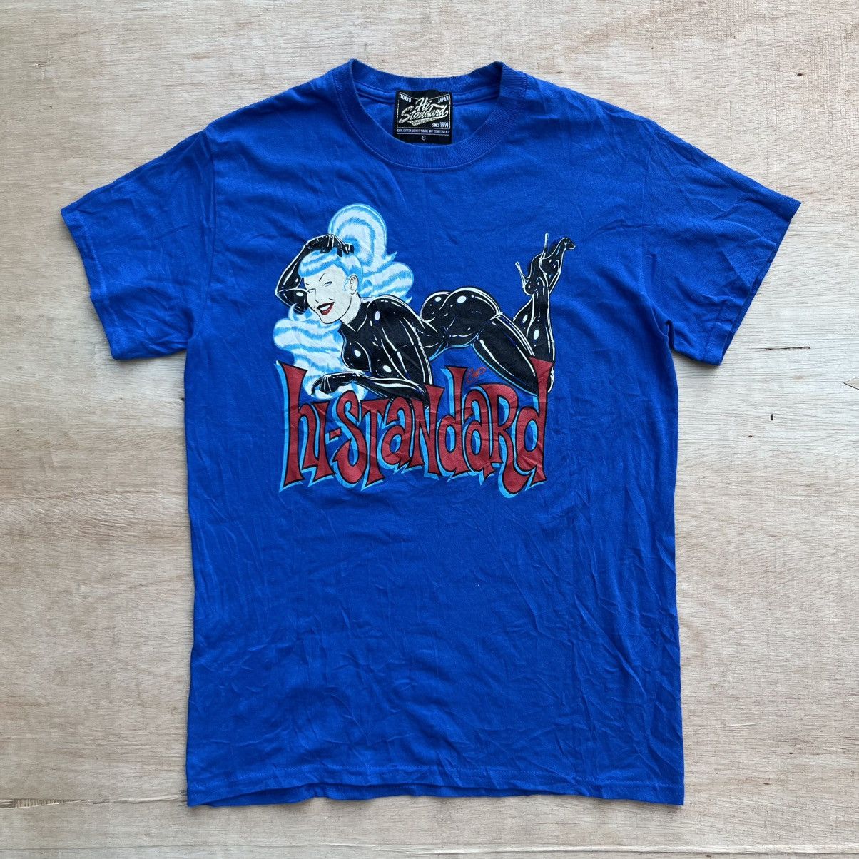 HI-STANDARD HS×FAT LOGO T-shirt XL Vintage Hi-Standard Punk Rock Band Japan Fat Wreck Ch… - Gem