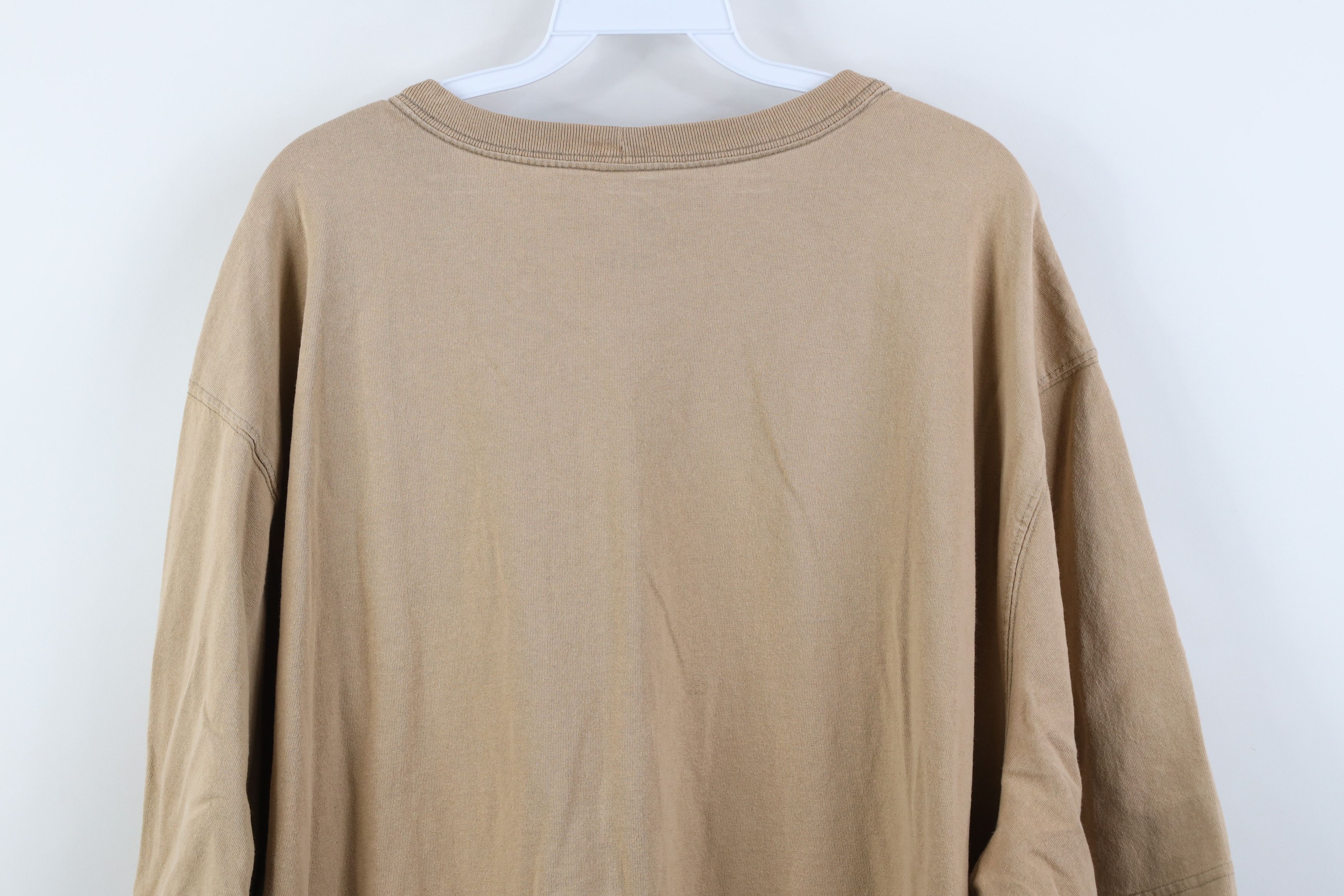 Carhartt Vintage Y2K Carhartt Pocket T-Shirt Beige Khaki Tan Size US XXL / EU 58 / 5 - 14 Thumbnail