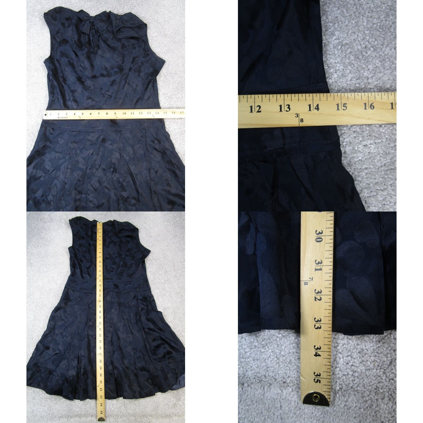 Marc Jacobs Marc Jacobs Dress Womens 8 Blue Silk Blend Wrap Sleeveless V-Neck Size M / US 6-8 / IT 42-44 - 8 Thumbnail