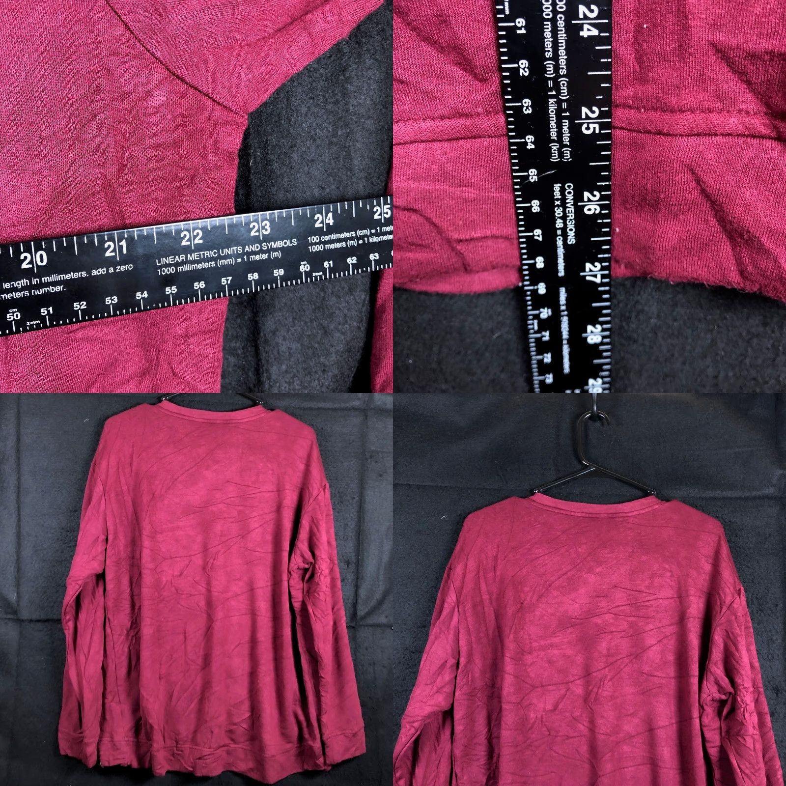 Orvis Orvis Womens Sweatshirt Maroon Pullover V Neck Long Sleeve Large Regular Pullover Soft Cozy Casual Workwear Size L / US 10 / IT 46 - 8 Thumbnail