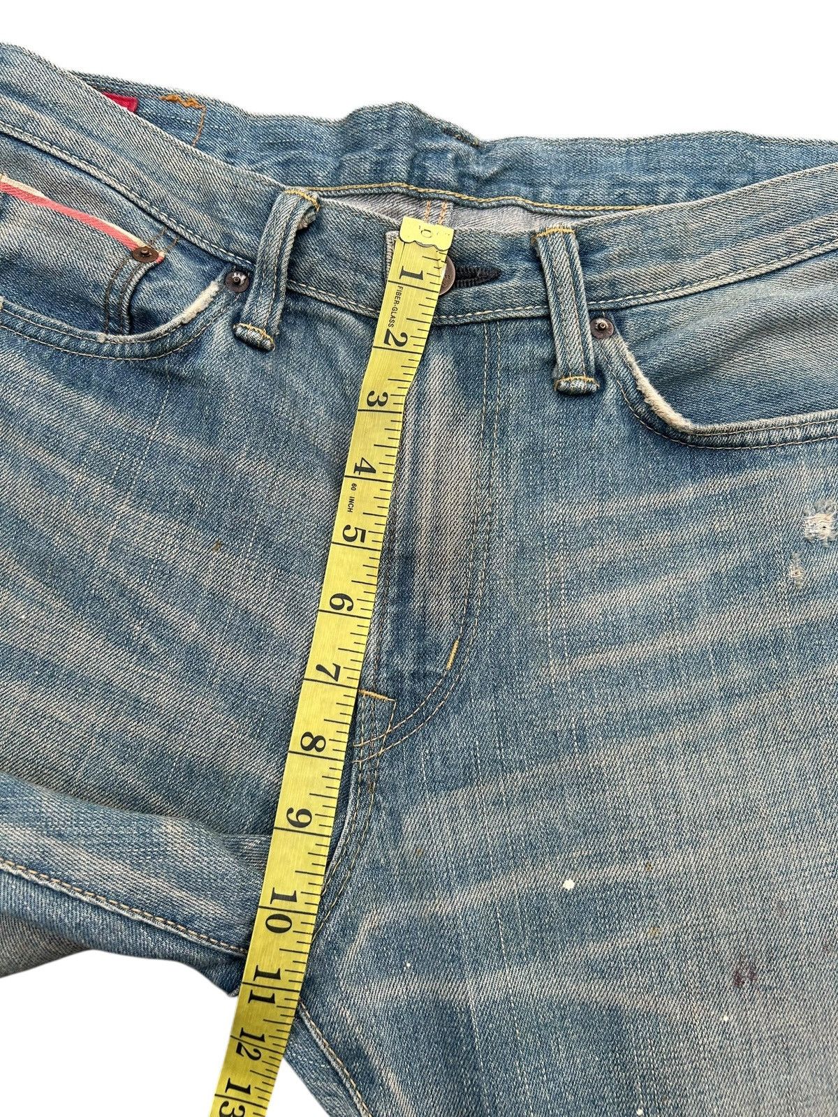 Kapital Vintage Edwin 505ZX Selvedge Buckle Back Distressed Denim Size US 32 / EU 48 - 22 Thumbnail