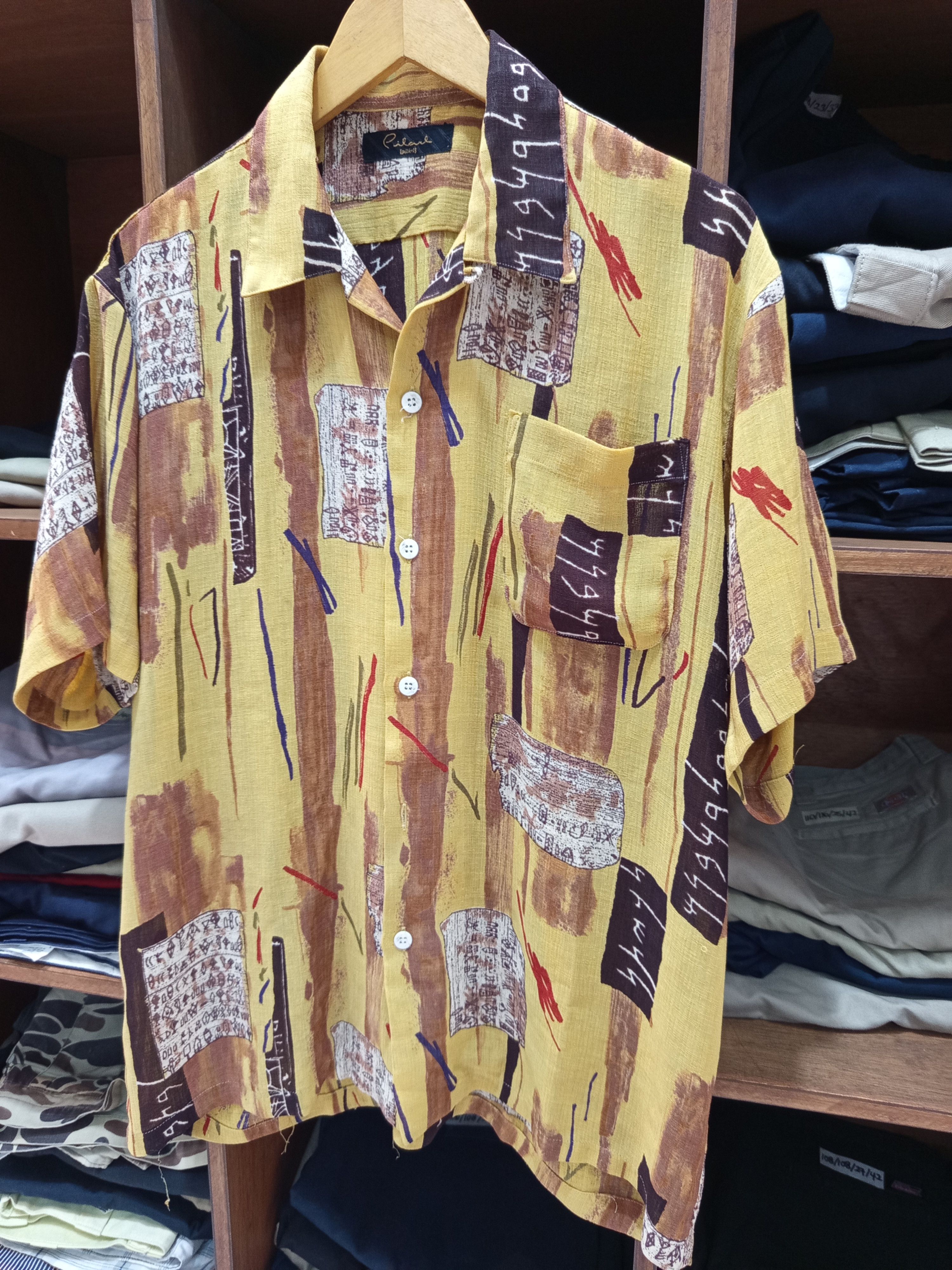 Vintage Vintage Abstract Rayon T Shirt Size US L / EU 52-54 / 3 - 2 Thumbnail
