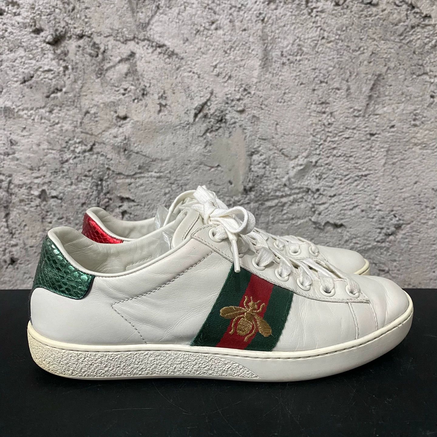 Gucci Gucci bee-themed white sneakers, Size US 5 / IT 35 - 5 Thumbnail
