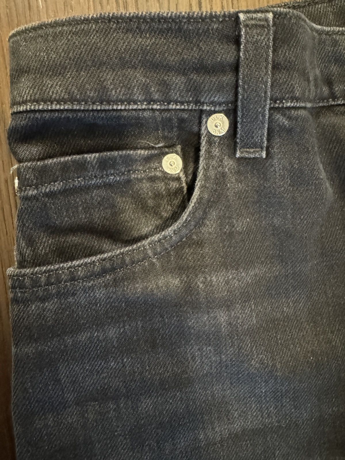 Blk Dnm BLK DNM 21 Hill Black Jeans 32 X 34 in Straight Fit $255 Size US 31 - 6 Thumbnail