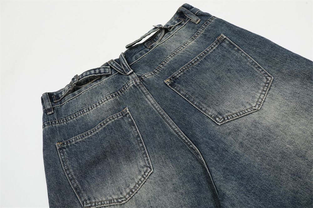 Japanese Brand × Jean Retro punk street trend loose casual washed distressed jeans Size US 32 / EU 48 - 5 Thumbnail
