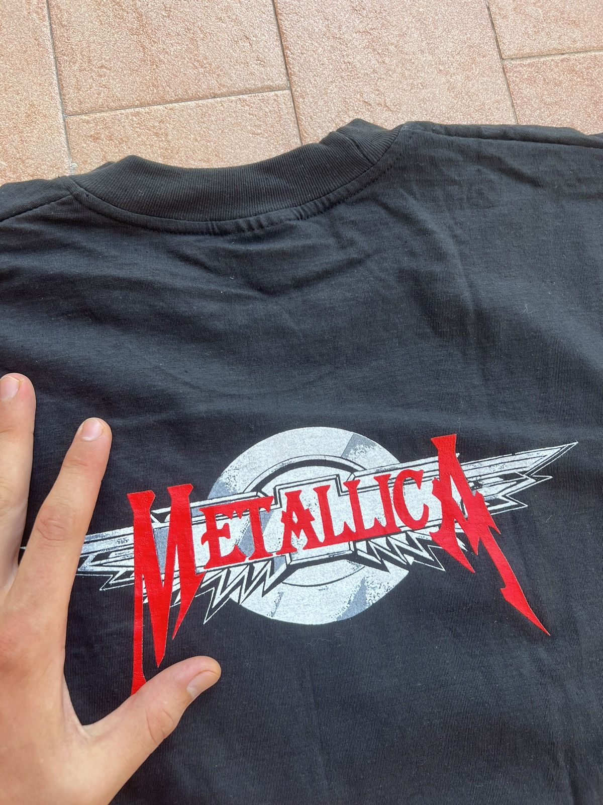 Band Tees × Metallica × Vintage Vintage 90s Metallica This Shortest Straw Tee Size US XL / EU 56 / 4 - 7 Thumbnail