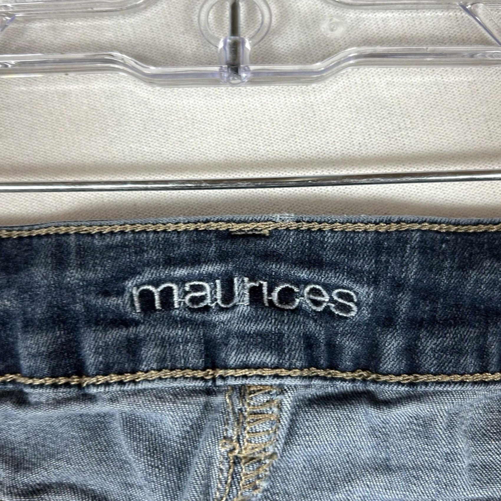 Vintage Maurices Skinny Jeans Womens XS Reg Blue Medium Wash Stretch Low Rise Denim Size 26" / US 2 / IT 38 - 5 Thumbnail