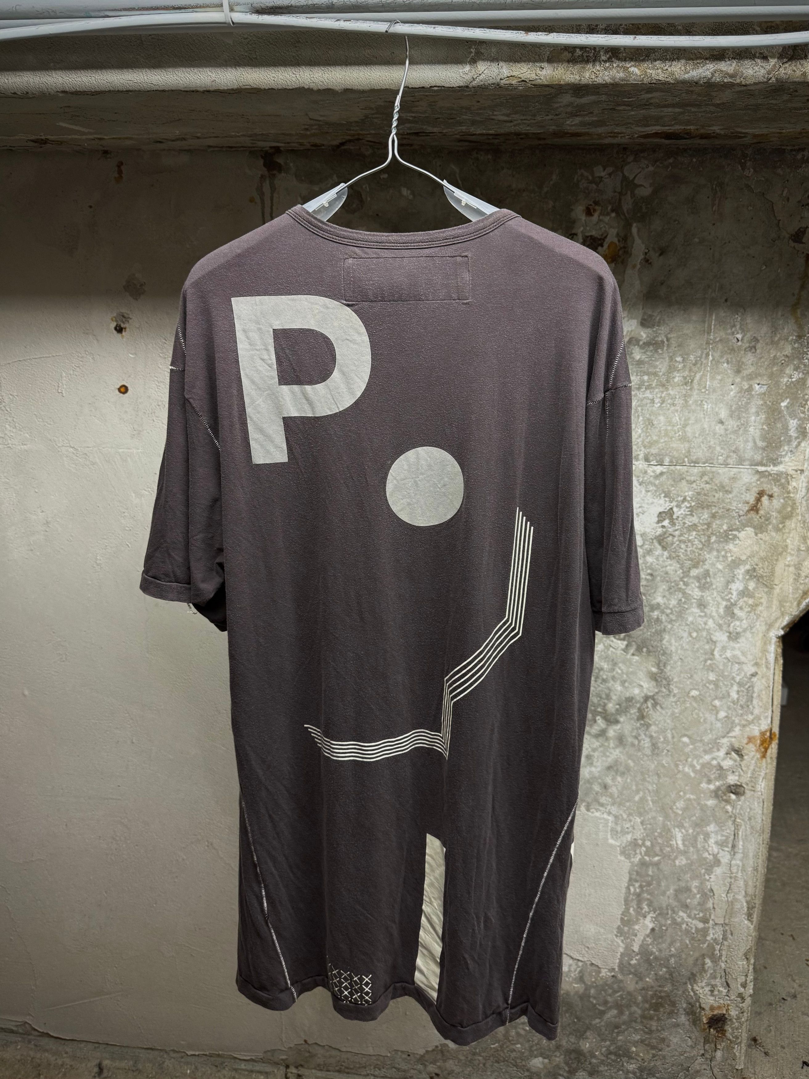 Hamcus HAMCUS Space Grey Overlock Graphic T-Shirt Size US XXS / EU 40 - 5 Thumbnail