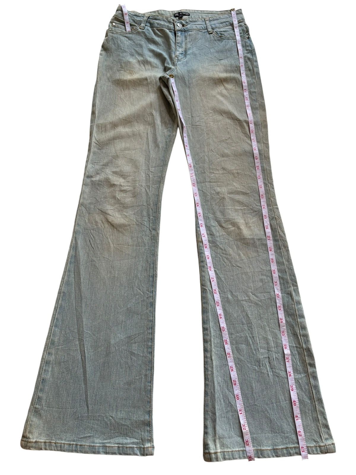 Japanese Brand SALES🔥Vintage Japanese Brand Mud Wash Flare Jeans Size 28" / US 6 / IT 42 - 13 Thumbnail