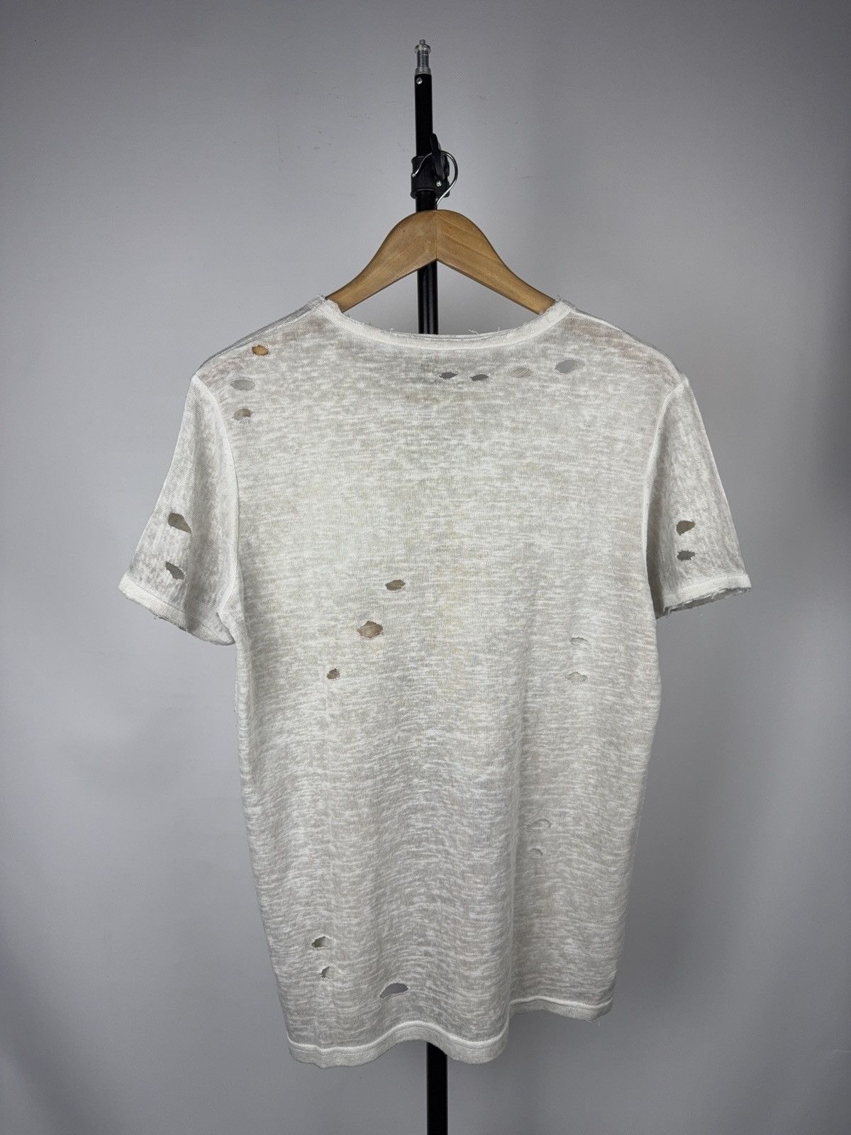 Japanese Brand Retro 00s Distressed Lion Chain Print T-Shirt Gold Baroque Size US M / EU 48-50 / 2 - 9 Thumbnail