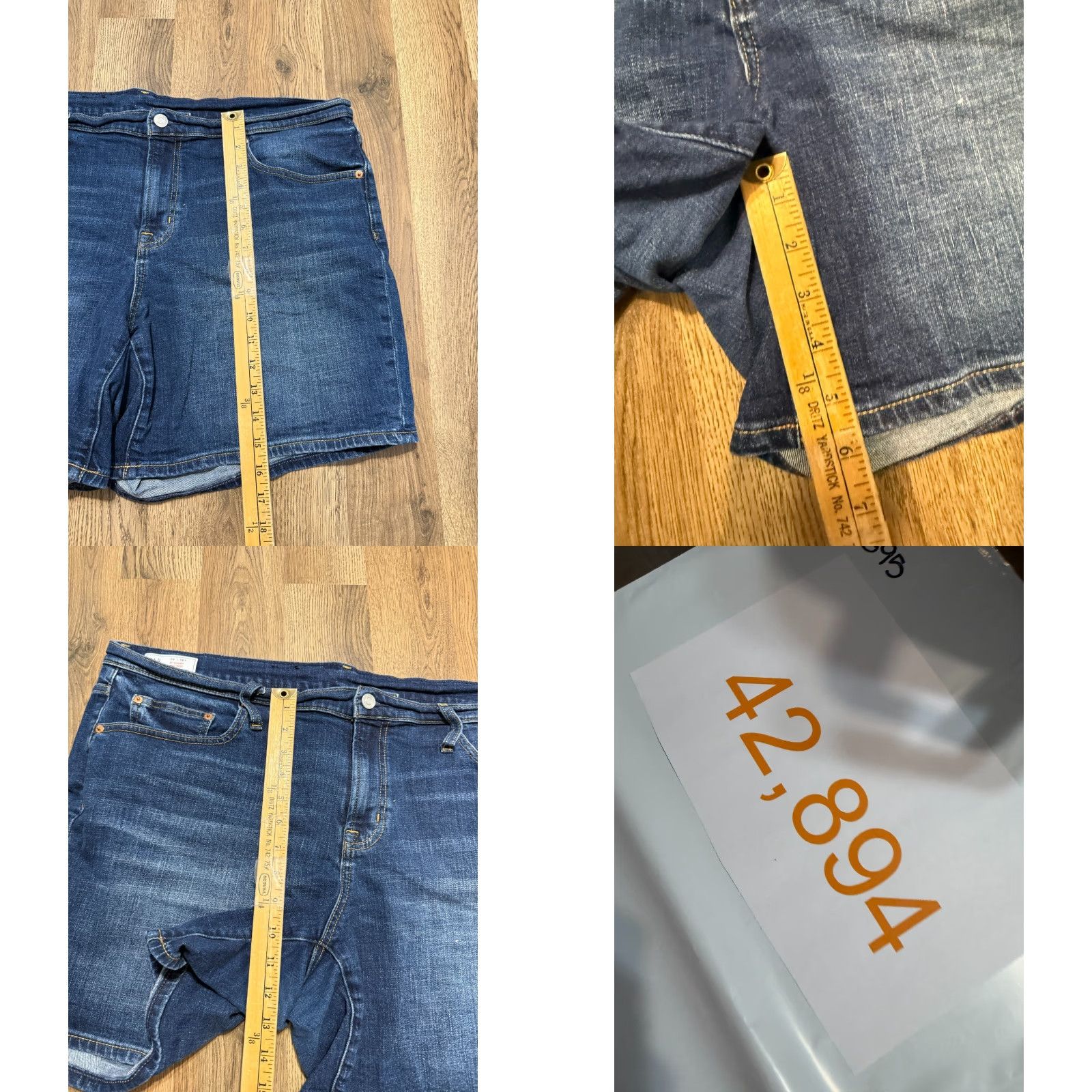Gap GAP Jeans Shorts Women's 18R Blue Denim Casual 5" Short Mid Rise Bermuda 5-Pocket Design Womens Size 40" / US 18 - 9 Thumbnail