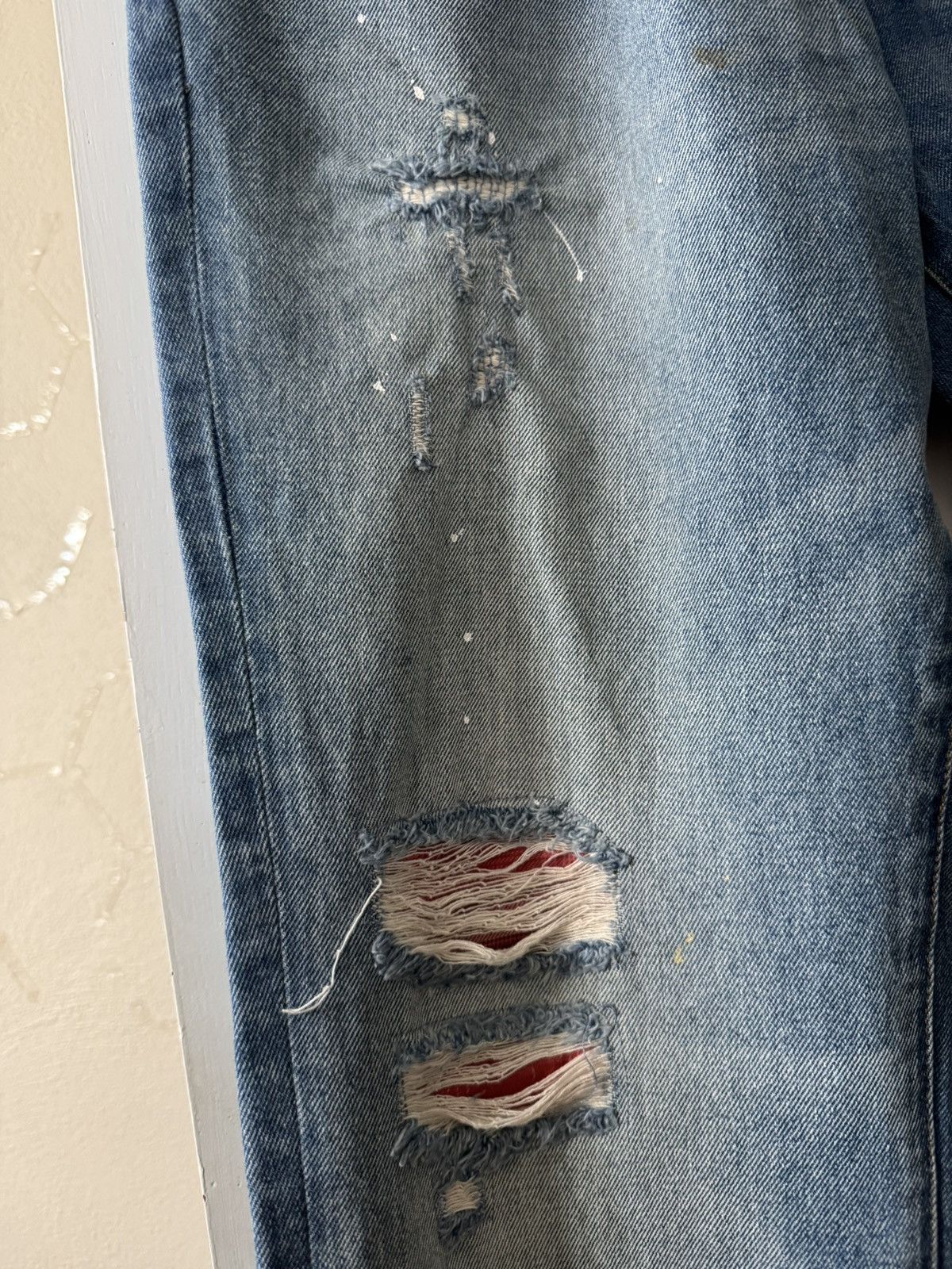 Prps Distressed PRPS blue denim jeans with a relaxed fit Size US 38 / EU 54 - 2 Thumbnail