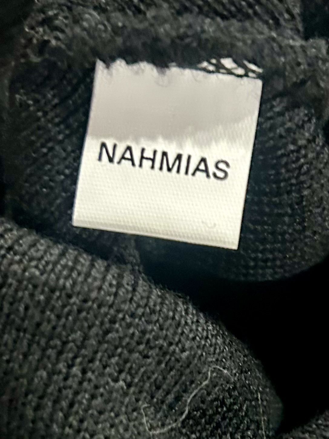 Nahmias Nahmias - Cursive Logo Wool Beanie - Black Size ONE SIZE - 6 Thumbnail