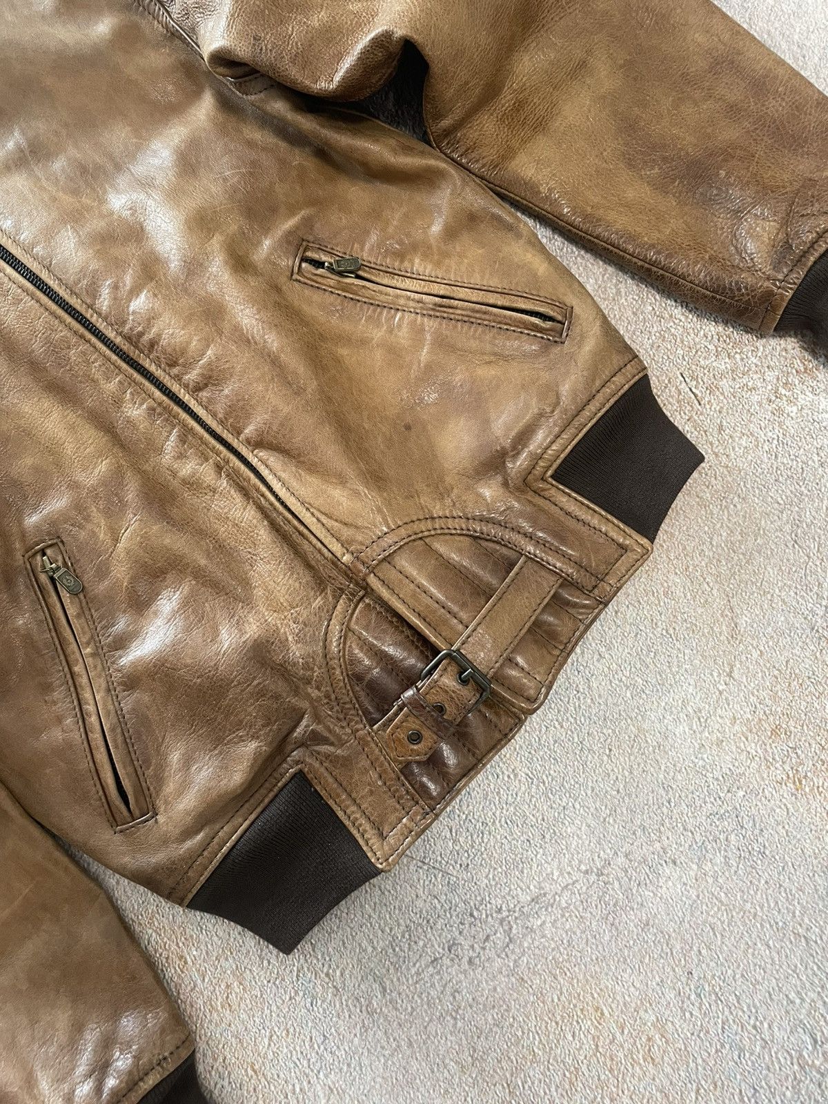 Belstaff Belstaff Black Prince Leather Biker Bomber Jacket Size M / US 6-8 / IT 42-44 - 4 Thumbnail