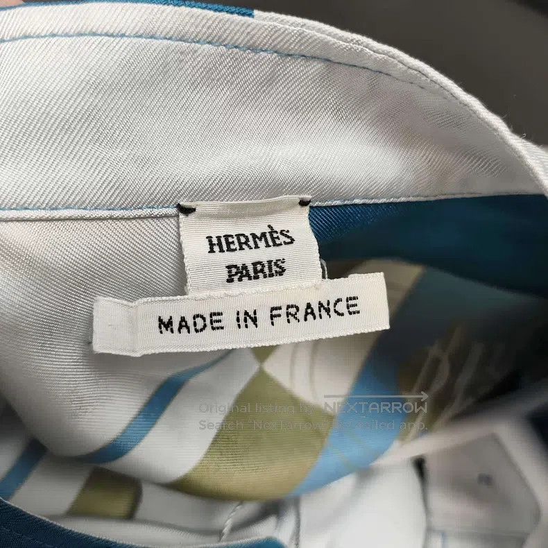 Hermes Hermes Blue silk shirt for women Size XXS / US 00 / IT 34 - 5 Thumbnail