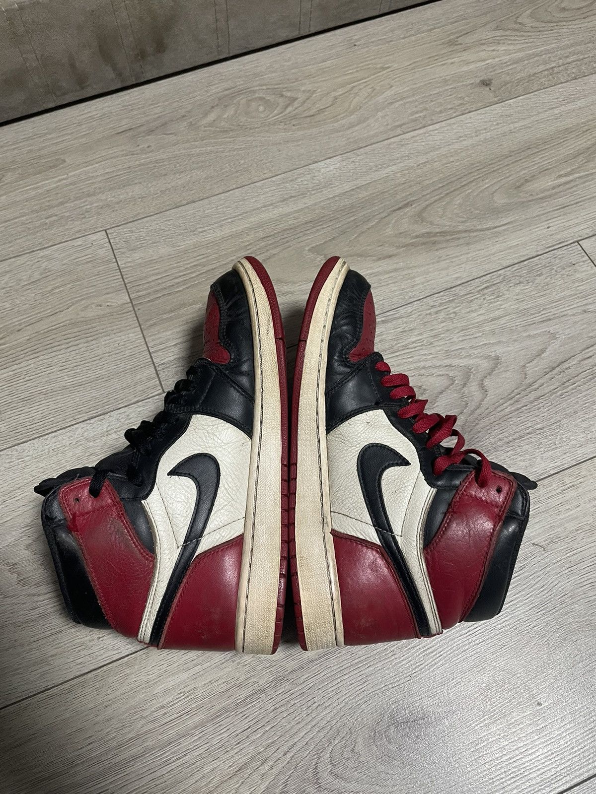 Jordan Brand × Nike Nike Air Jordan 1 Retro OG High “Bred Toe” Size US 9 / EU 42 - 2 Thumbnail