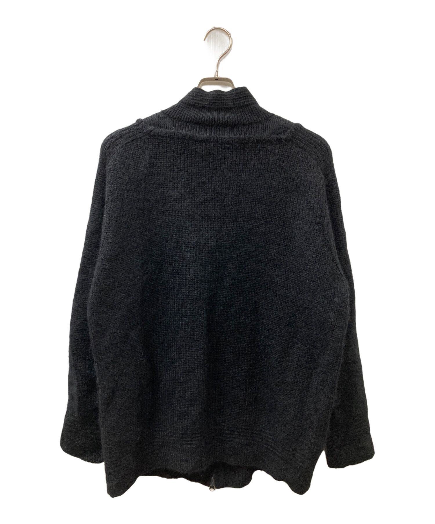 Yohji Yamamoto Yohji Yamamoto pour homme Wool nylon knit zip jacket Size US L / EU 52-54 / 3 - 2 Thumbnail
