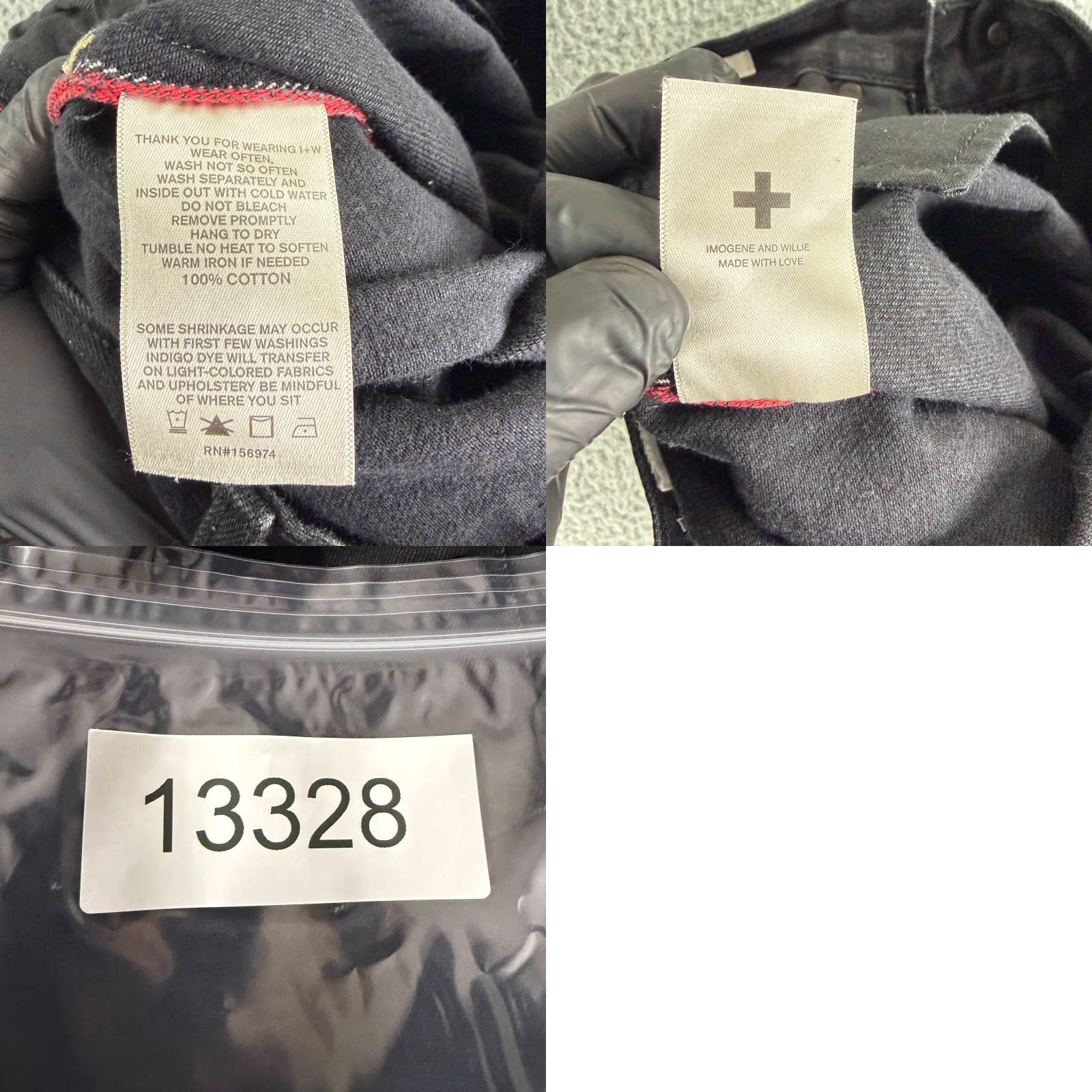 Imogene + Willie Imogene + Willie Henry Jeans Mens 27 Black Denim Selvedge Vidalia Mills USA Made Jeans Size US 27 - 10 Thumbnail