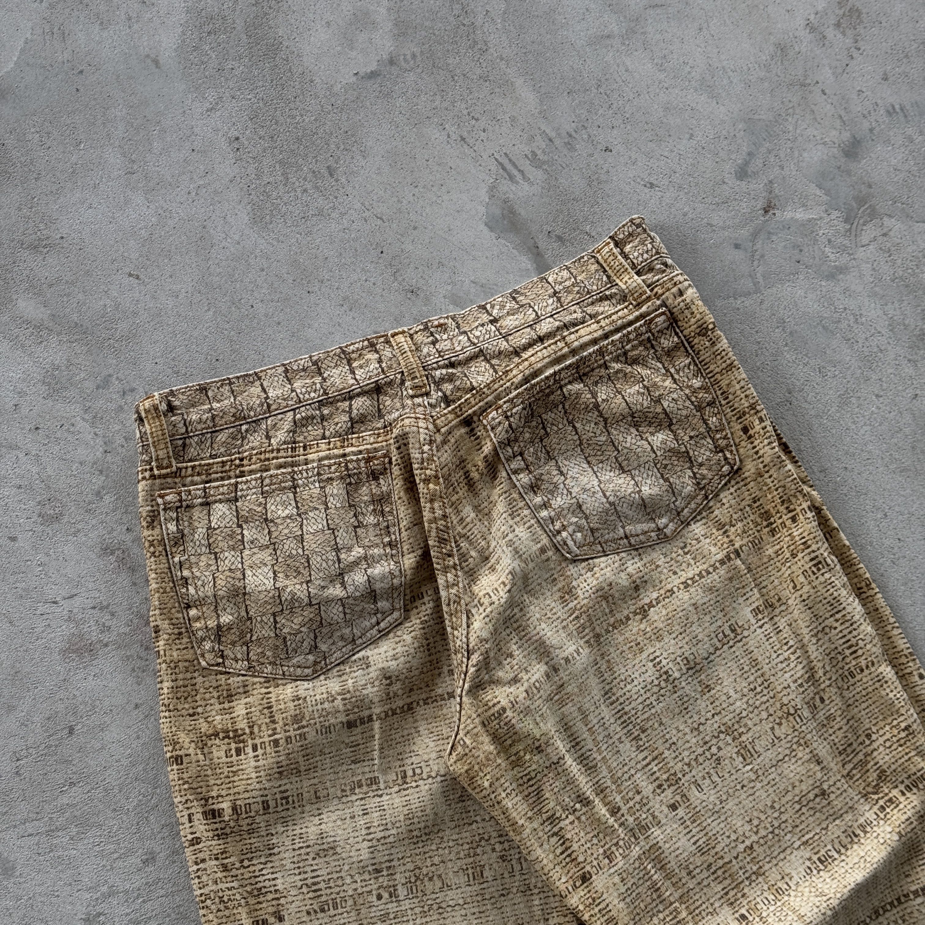 Roberto Cavalli Roberto Cavalli Archive Snakeskin Print Denim Pants Italy Size 32" / US 10 / IT 46 - 4 Thumbnail