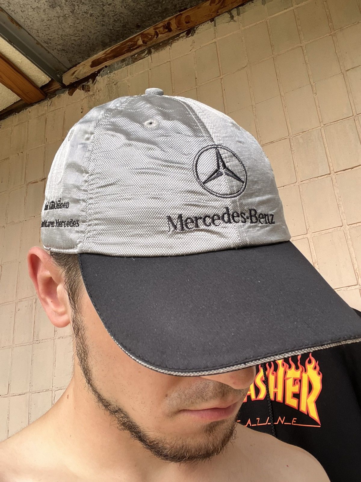 Mercedes-Benz Mercedes Benz vintage silver cap Size ONE SIZE - 25 Thumbnail