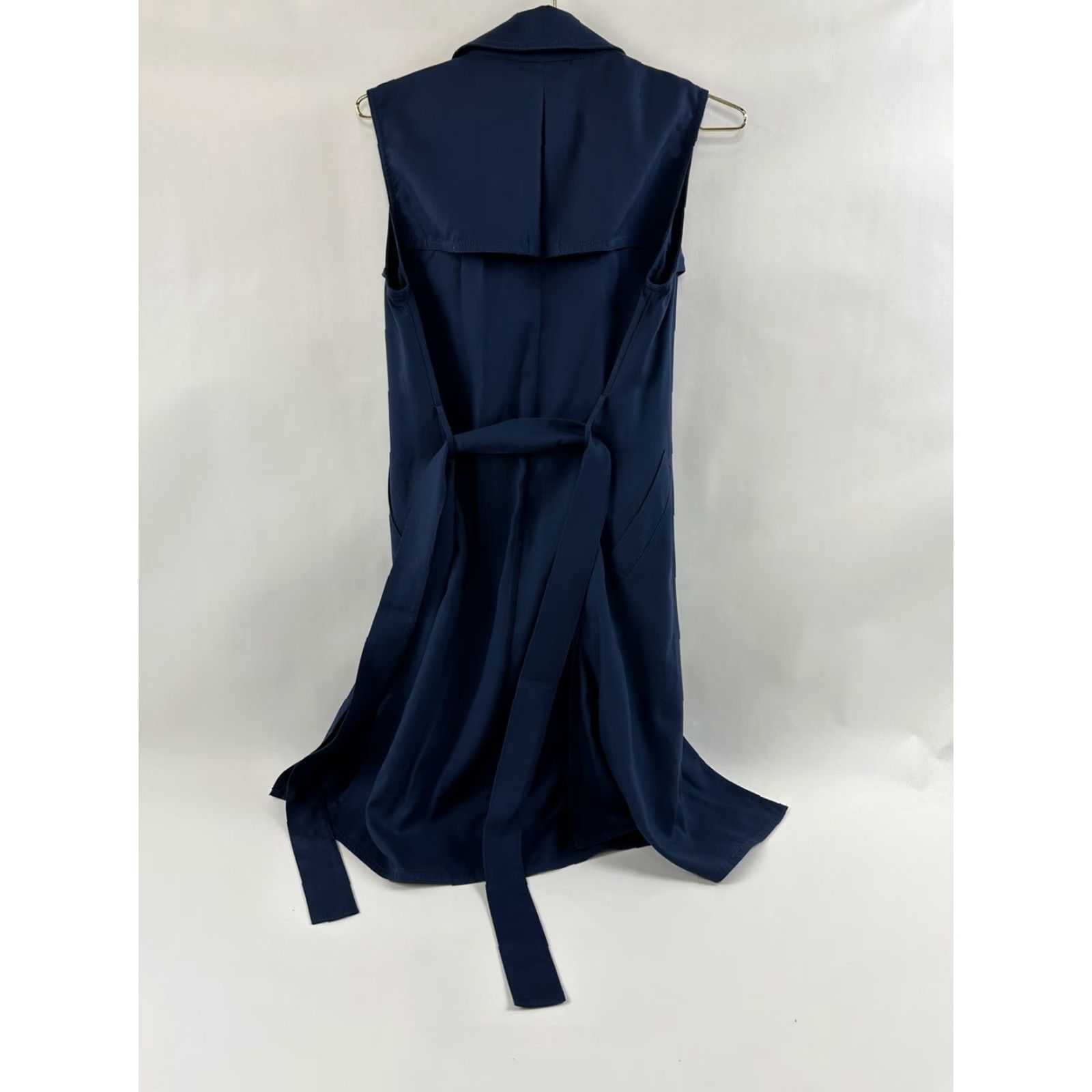 Madewell Madewell Trench Coat Women's XS Sleeveless Blue EUC Coat Size XS / US 0-2 / IT 36-38 - 2 Thumbnail