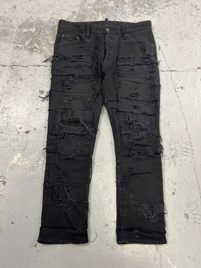 Dsquared2 SS2017 Dsquared2 Black Destroy Jean Size US 31 - 2 Thumbnail
