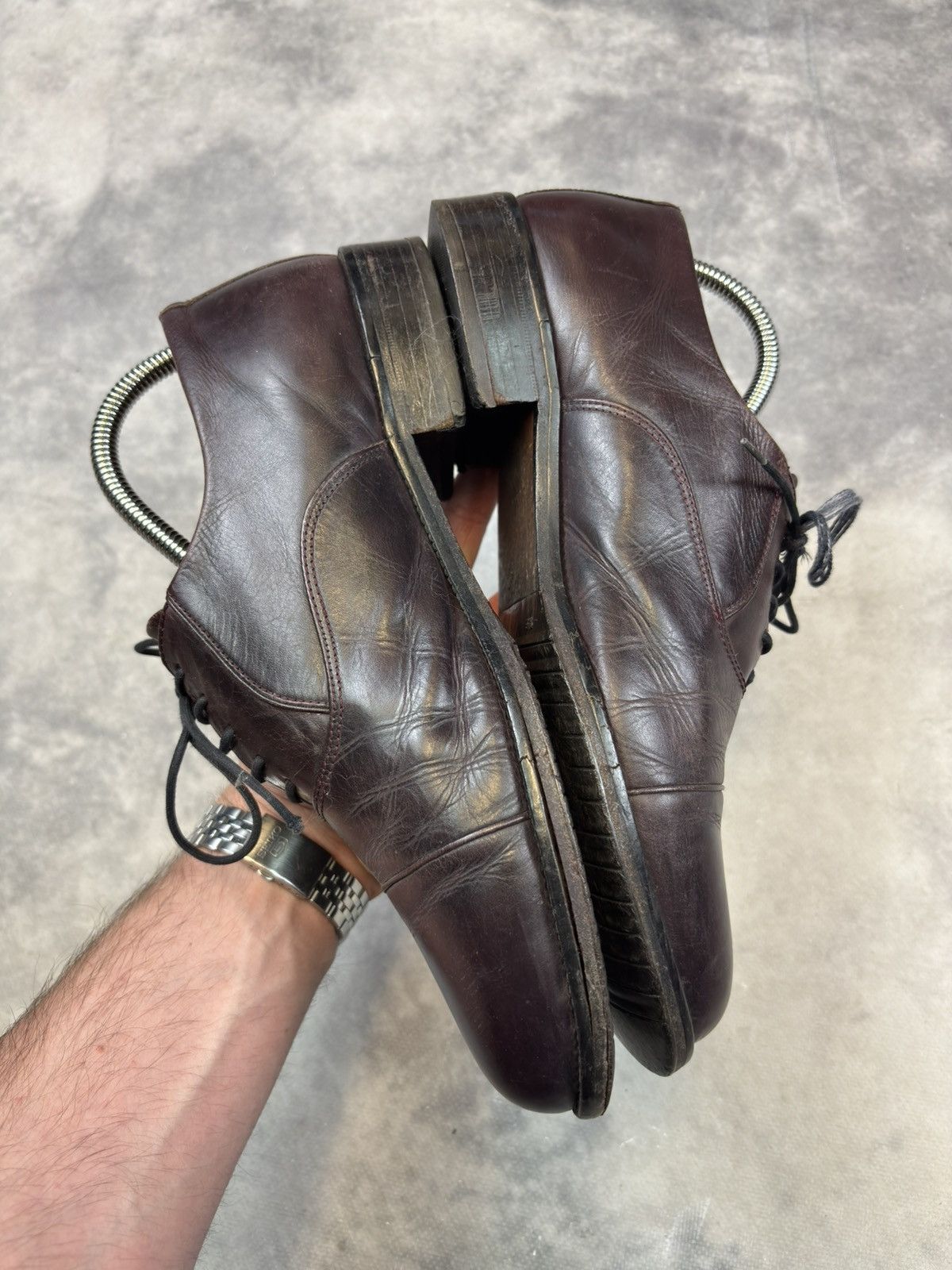 Grenson × Vintage Vintage Grenson casual leather formal shoes derby old money Size US 7 / EU 40 - 3 Thumbnail