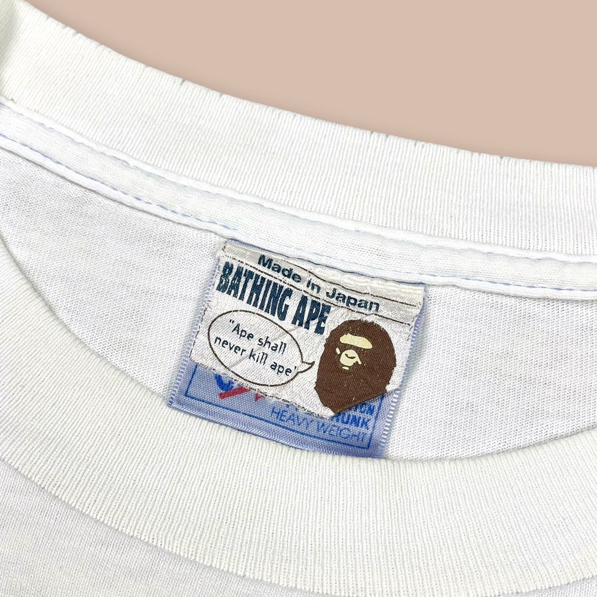 Bape Vintage 90's Bape OG Logo Made in USA&Japan Tee Size US S / EU 44-46 / 1 - 7 Thumbnail