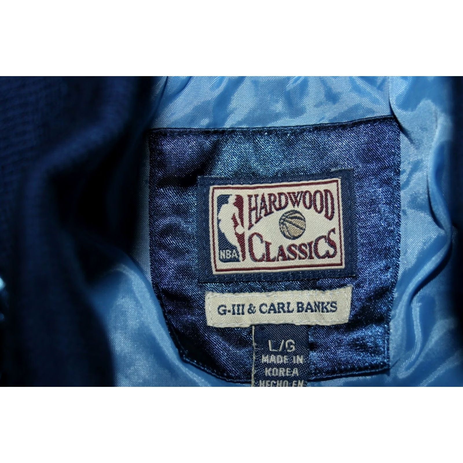 NBA VINTAGE Hardwood Classics basketball Lakers NBA womens jacket L Blue Bomber Jacket Size L / US 10 / IT 46 - 7 Thumbnail